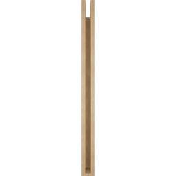Ekena Millwork - BKTUR035X44X48FST05RCPR - Timberthane Faux Wood Funston Style Bracket, Block Ends, 3 1/2"W x 44"D x 48"H, Primed Tan