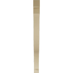 Ekena Millwork - BKTUR035X46X46FST05RCPR - Timberthane Faux Wood Funston Style Bracket, Block Ends, 3 1/2"W x 46"D x 46"H, Primed Tan