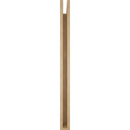 Ekena Millwork - BKTUR035X46X46FST05RCPR - Timberthane Faux Wood Funston Style Bracket, Block Ends, 3 1/2"W x 46"D x 46"H, Primed Tan