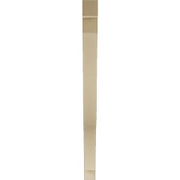 Ekena Millwork - BKTUR035X48X48FST05RCPR - Timberthane Faux Wood Funston Style Bracket, Block Ends, 3 1/2"W x 48"D x 48"H, Primed Tan