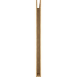 Ekena Millwork - BKTUR035X48X48FST05RCPR - Timberthane Faux Wood Funston Style Bracket, Block Ends, 3 1/2"W x 48"D x 48"H, Primed Tan