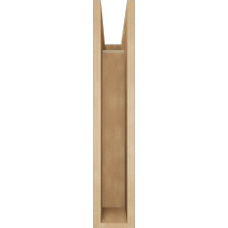 Ekena Millwork - BKTUR055X18X30FST05RCPR - Timberthane Faux Wood Funston Style Bracket, Block Ends, 5 1/2"W x 18"D x 30"H, Primed Tan