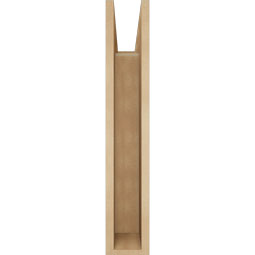 Ekena Millwork - BKTUR055X20X32FST05RCPR - Timberthane Faux Wood Funston Style Bracket, Block Ends, 5 1/2"W x 20"D x 32"H, Primed Tan