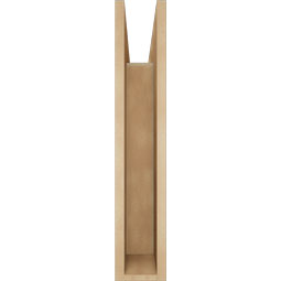 Ekena Millwork - BKTUR055X22X30FST05RCPR - Timberthane Faux Wood Funston Style Bracket, Block Ends, 5 1/2"W x 22"D x 30"H, Primed Tan