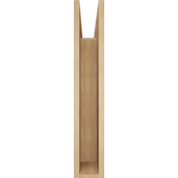 Ekena Millwork - BKTUR055X24X32FST05RCPR - Timberthane Faux Wood Funston Style Bracket, Block Ends, 5 1/2"W x 24"D x 32"H, Primed Tan