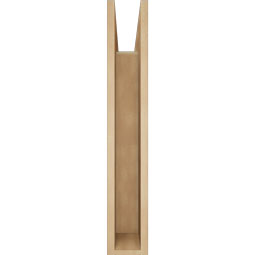 Ekena Millwork - BKTUR055X26X34FST05RCPR - Timberthane Faux Wood Funston Style Bracket, Block Ends, 5 1/2"W x 26"D x 34"H, Primed Tan