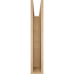 Ekena Millwork - BKTUR055X28X32FST05RCPR - Timberthane Faux Wood Funston Style Bracket, Block Ends, 5 1/2"W x 28"D x 32"H, Primed Tan