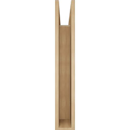 Ekena Millwork - BKTUR055X28X36FST05RCPR - Timberthane Faux Wood Funston Style Bracket, Block Ends, 5 1/2"W x 28"D x 36"H, Primed Tan