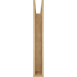 Ekena Millwork - BKTUR055X28X40FST05RCPR - Timberthane Faux Wood Funston Style Bracket, Block Ends, 5 1/2"W x 28"D x 40"H, Primed Tan