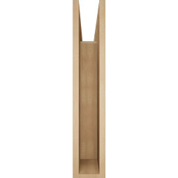 Ekena Millwork - BKTUR055X30X30FST05RCPR - Timberthane Faux Wood Funston Style Bracket, Block Ends, 5 1/2"W x 30"D x 30"H, Primed Tan