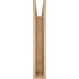 Ekena Millwork - BKTUR055X30X34FST05RCPR - Timberthane Faux Wood Funston Style Bracket, Block Ends, 5 1/2"W x 30"D x 34"H, Primed Tan