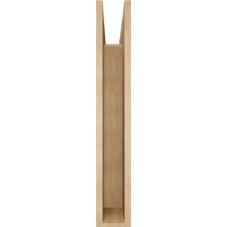 Ekena Millwork - BKTUR055X30X36FST05RCPR - Timberthane Faux Wood Funston Style Bracket, Block Ends, 5 1/2"W x 30"D x 36"H, Primed Tan