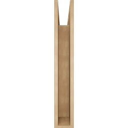 Ekena Millwork - BKTUR055X32X36FST05RCPR - Timberthane Faux Wood Funston Style Bracket, Block Ends, 5 1/2"W x 32"D x 36"H, Primed Tan