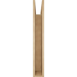 Ekena Millwork - BKTUR055X32X38FST05RCPR - Timberthane Faux Wood Funston Style Bracket, Block Ends, 5 1/2"W x 32"D x 38"H, Primed Tan