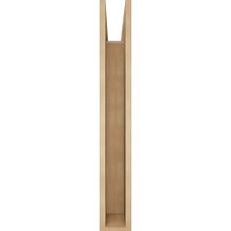 Ekena Millwork - BKTUR055X32X40FST05RCPR - Timberthane Faux Wood Funston Style Bracket, Block Ends, 5 1/2"W x 32"D x 40"H, Primed Tan