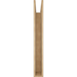 Ekena Millwork - BKTUR055X32X44FST05RCPR - Timberthane Faux Wood Funston Style Bracket, Block Ends, 5 1/2"W x 32"D x 44"H, Primed Tan
