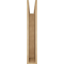 Ekena Millwork - BKTUR055X34X34FST05RCPR - Timberthane Faux Wood Funston Style Bracket, Block Ends, 5 1/2"W x 34"D x 34"H, Primed Tan