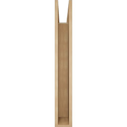 Ekena Millwork - BKTUR055X34X40FST05RCPR - Timberthane Faux Wood Funston Style Bracket, Block Ends, 5 1/2"W x 34"D x 40"H, Primed Tan