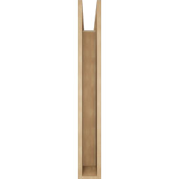 Ekena Millwork - BKTUR055X34X42FST05RCPR - Timberthane Faux Wood Funston Style Bracket, Block Ends, 5 1/2"W x 34"D x 42"H, Primed Tan