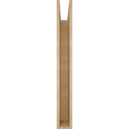 Ekena Millwork - BKTUR055X34X46FST05RCPR - Timberthane Faux Wood Funston Style Bracket, Block Ends, 5 1/2"W x 34"D x 46"H, Primed Tan