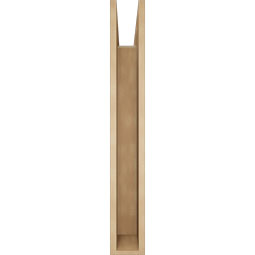 Ekena Millwork - BKTUR055X36X40FST05RCPR - Timberthane Faux Wood Funston Style Bracket, Block Ends, 5 1/2"W x 36"D x 40"H, Primed Tan