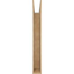 Ekena Millwork - BKTUR055X36X42FST05RCPR - Timberthane Faux Wood Funston Style Bracket, Block Ends, 5 1/2"W x 36"D x 42"H, Primed Tan