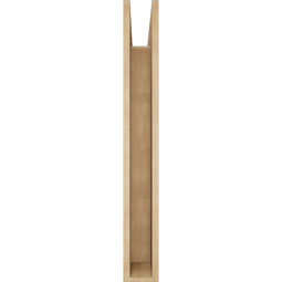 Ekena Millwork - BKTUR055X36X44FST05RCPR - Timberthane Faux Wood Funston Style Bracket, Block Ends, 5 1/2"W x 36"D x 44"H, Primed Tan