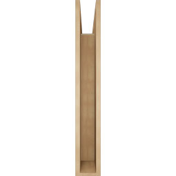 Ekena Millwork - BKTUR055X38X38FST05RCPR - Timberthane Faux Wood Funston Style Bracket, Block Ends, 5 1/2"W x 38"D x 38"H, Primed Tan