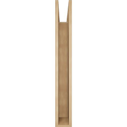Ekena Millwork - BKTUR055X38X42FST05RCPR - Timberthane Faux Wood Funston Style Bracket, Block Ends, 5 1/2"W x 38"D x 42"H, Primed Tan