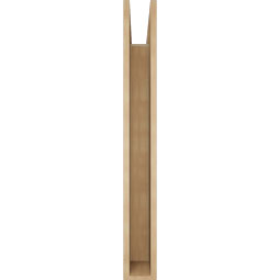 Ekena Millwork - BKTUR055X38X46FST05RCPR - Timberthane Faux Wood Funston Style Bracket, Block Ends, 5 1/2"W x 38"D x 46"H, Primed Tan