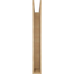Ekena Millwork - BKTUR055X40X44FST05RCPR - Timberthane Faux Wood Funston Style Bracket, Block Ends, 5 1/2"W x 40"D x 44"H, Primed Tan