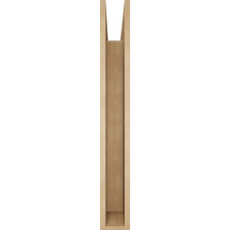 Ekena Millwork - BKTUR055X42X42FST05RCPR - Timberthane Faux Wood Funston Style Bracket, Block Ends, 5 1/2"W x 42"D x 42"H, Primed Tan
