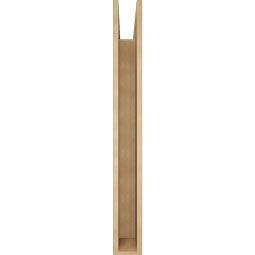 Ekena Millwork - BKTUR055X42X48FST05RCPR - Timberthane Faux Wood Funston Style Bracket, Block Ends, 5 1/2"W x 42"D x 48"H, Primed Tan