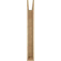 Ekena Millwork - BKTUR055X46X46FST05RCPR - Timberthane Faux Wood Funston Style Bracket, Block Ends, 5 1/2"W x 46"D x 46"H, Primed Tan