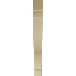 Ekena Millwork - BKTUR055X48X48FST05RCPR - Timberthane Faux Wood Funston Style Bracket, Block Ends, 5 1/2"W x 48"D x 48"H, Primed Tan
