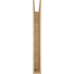 Ekena Millwork - BKTUR055X48X48FST05RCPR - Timberthane Faux Wood Funston Style Bracket, Block Ends, 5 1/2"W x 48"D x 48"H, Primed Tan