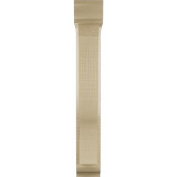 Ekena Millwork - BKTUR0352X16X24FST01RCPR - Timberthane Faux Wood Funston Style Bracket w/ Offset Brace, Traditional Ends, 3 1/2"W x 16"D x 24"H, Primed Tan