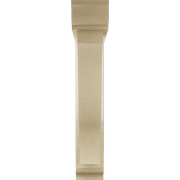 Ekena Millwork - BKTUR0352X20X20FST01RCPR - Timberthane Faux Wood Funston Style Bracket w/ Offset Brace, Traditional Ends, 3 1/2"W x 20"D x 20"H, Primed Tan