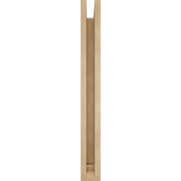 Ekena Millwork - BKTUR0352X20X32FST01RCPR - Timberthane Faux Wood Funston Style Bracket w/ Offset Brace, Traditional Ends, 3 1/2"W x 20"D x 32"H, Primed Tan
