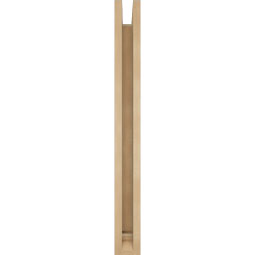 Ekena Millwork - BKTUR0352X22X34FST01RCPR - Timberthane Faux Wood Funston Style Bracket w/ Offset Brace, Traditional Ends, 3 1/2"W x 22"D x 34"H, Primed Tan