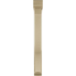 Ekena Millwork - BKTUR0352X24X32FST01RCPR - Timberthane Faux Wood Funston Style Bracket w/ Offset Brace, Traditional Ends, 3 1/2"W x 24"D x 32"H, Primed Tan