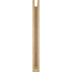 Ekena Millwork - BKTUR0352X24X36FST01RCPR - Timberthane Faux Wood Funston Style Bracket w/ Offset Brace, Traditional Ends, 3 1/2"W x 24"D x 36"H, Primed Tan