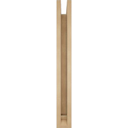 Ekena Millwork - BKTUR0352X26X30FST01RCPR - Timberthane Faux Wood Funston Style Bracket w/ Offset Brace, Traditional Ends, 3 1/2"W x 26"D x 30"H, Primed Tan