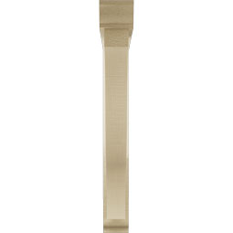Ekena Millwork - BKTUR0352X28X28FST01RCPR - Timberthane Faux Wood Funston Style Bracket w/ Offset Brace, Traditional Ends, 3 1/2"W x 28"D x 28"H, Primed Tan