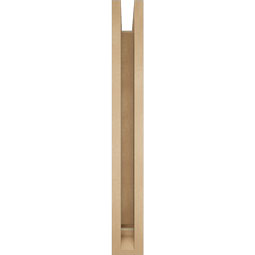 Ekena Millwork - BKTUR0352X28X28FST01RCPR - Timberthane Faux Wood Funston Style Bracket w/ Offset Brace, Traditional Ends, 3 1/2"W x 28"D x 28"H, Primed Tan