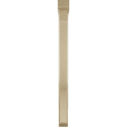 Ekena Millwork - BKTUR0352X32X44FST01RCPR - Timberthane Faux Wood Funston Style Bracket w/ Offset Brace, Traditional Ends, 3 1/2"W x 32"D x 44"H, Primed Tan