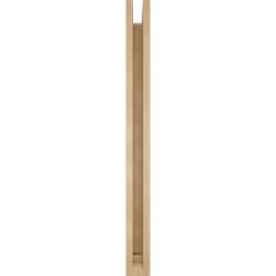 Ekena Millwork - BKTUR0352X34X40FST01RCPR - Timberthane Faux Wood Funston Style Bracket w/ Offset Brace, Traditional Ends, 3 1/2"W x 34"D x 40"H, Primed Tan