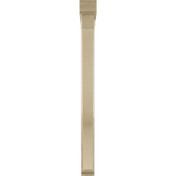 Ekena Millwork - BKTUR0352X34X42FST01RCPR - Timberthane Faux Wood Funston Style Bracket w/ Offset Brace, Traditional Ends, 3 1/2"W x 34"D x 42"H, Primed Tan