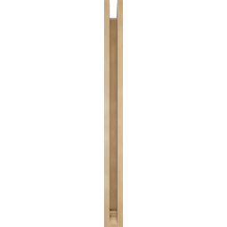 Ekena Millwork - BKTUR0352X34X42FST01RCPR - Timberthane Faux Wood Funston Style Bracket w/ Offset Brace, Traditional Ends, 3 1/2"W x 34"D x 42"H, Primed Tan