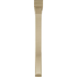 Ekena Millwork - BKTUR0352X36X36FST01RCPR - Timberthane Faux Wood Funston Style Bracket w/ Offset Brace, Traditional Ends, 3 1/2"W x 36"D x 36"H, Primed Tan